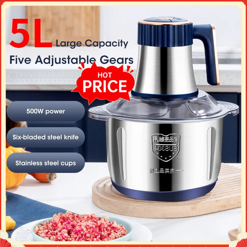 Baby Food Masher - Penggiling Daging Listrik 5L, Penghancur Makanan