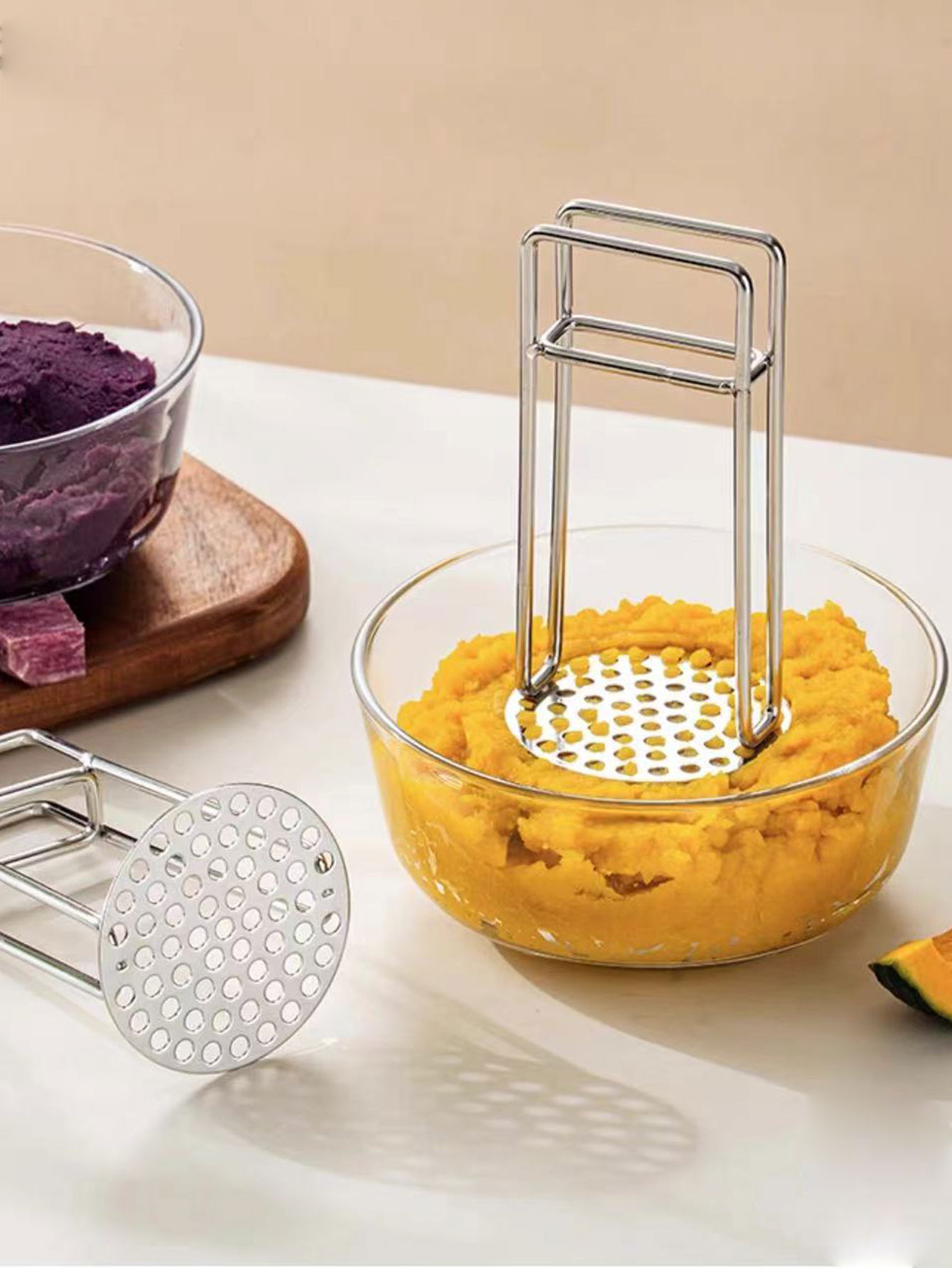 Baby Food Masher - Penghancur Kentang Baja Tahan Karat 304,