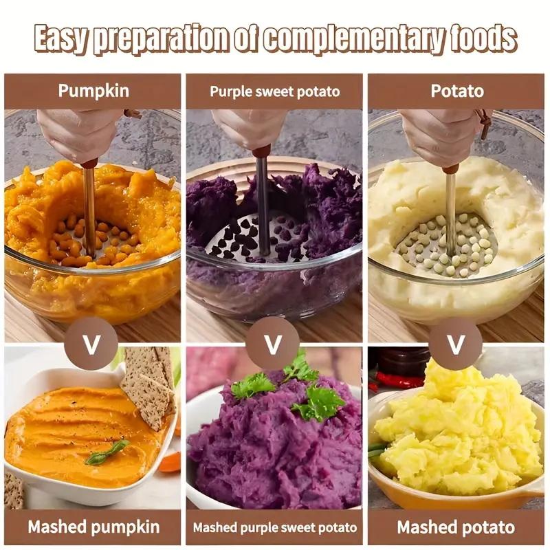 Baby Food With Sweet Potato - 1 Buah Penghancur Kentang Baja Tahan