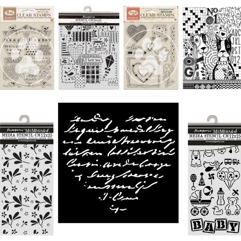 Baby Food Book - Stempel Transparan dan Stencil Pemotong Logam