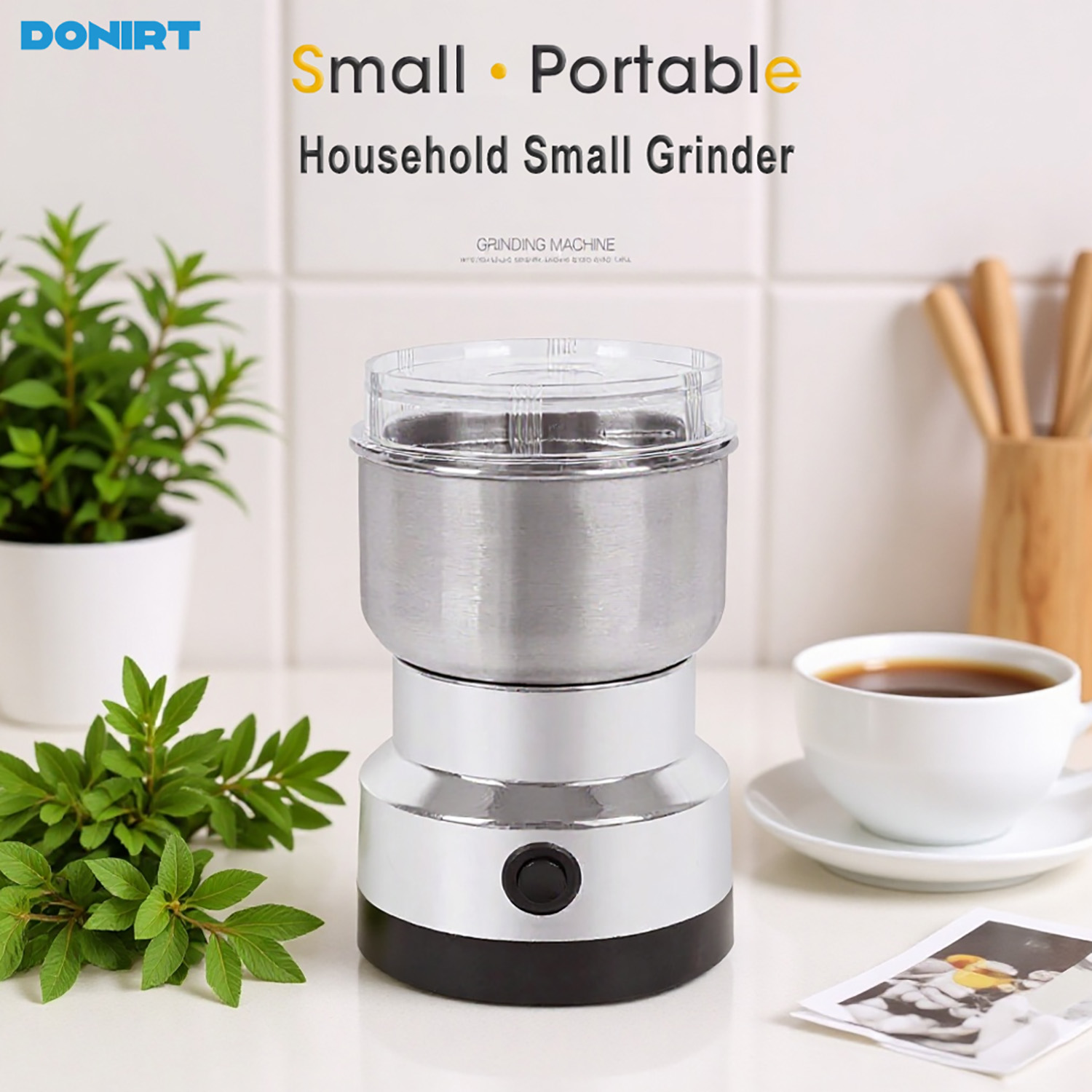 Baby Food Masher - Penggiling Listrik Mini 4 Pisau Rumah