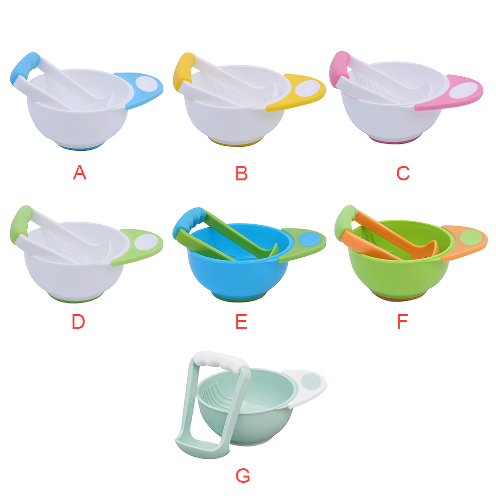 Baby Food Masher - Mangkuk Gerinda bayi Manual anak-anak, mangkuk