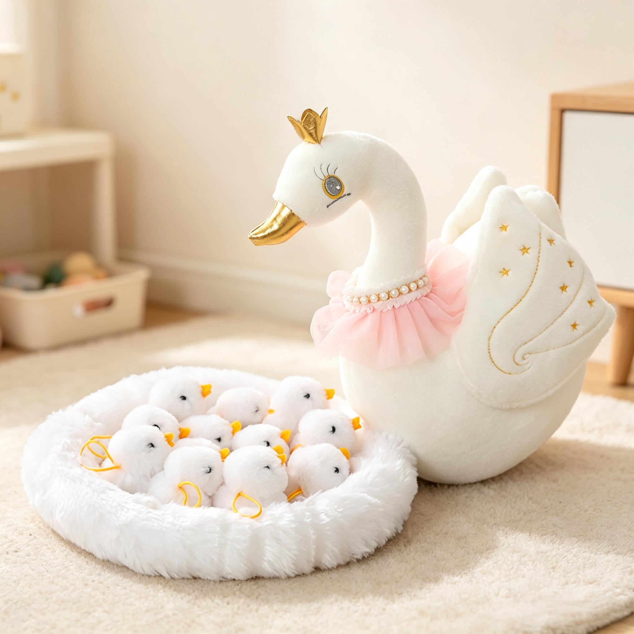 Boneka Keluarga Angsa Simulasi - Baby Food Nestum ulasan dan harga