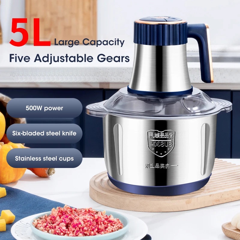 Penggiling Daging Listrik 5L,  - Baby Food Masher ulasan dan harga