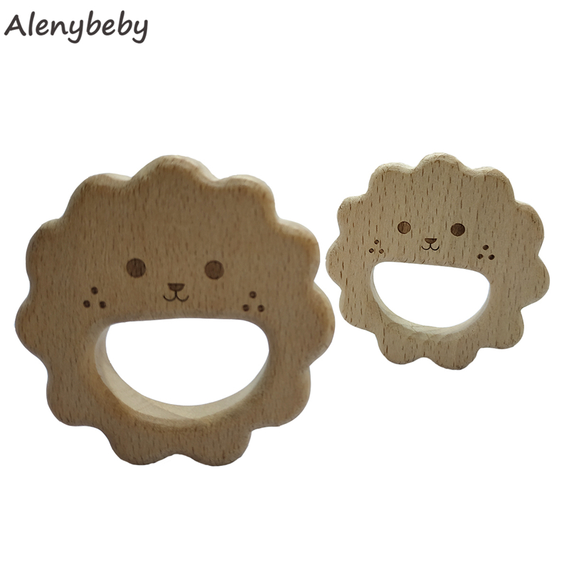 Kayu Alami Teether Bentuk Leba - Baby Food Organic ulasan dan harga