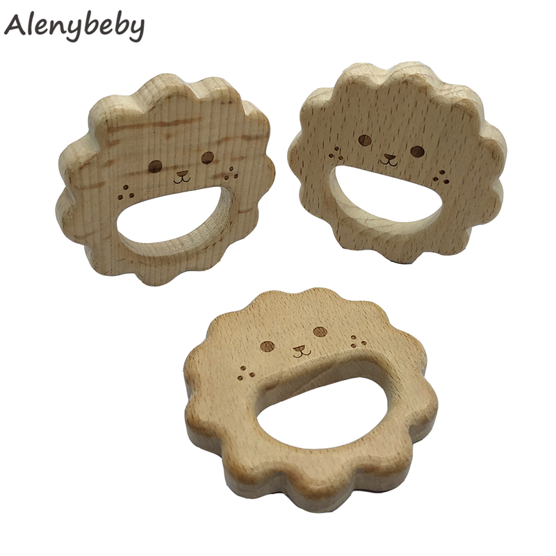 Kayu Alami Teether Bentuk Leba - Baby Food Organic ulasan dan harga