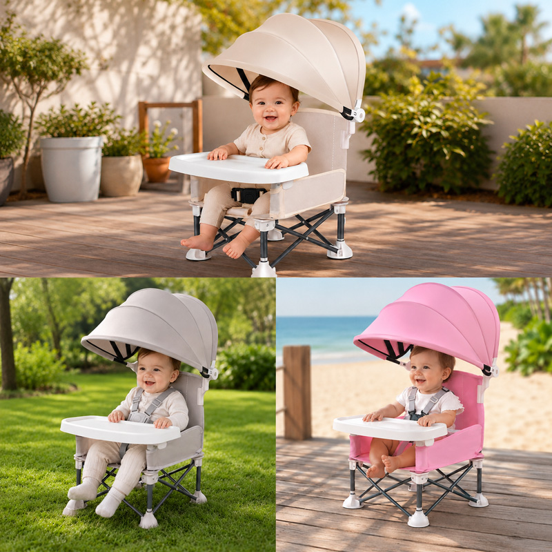 Kursi Makan bayi lipat dengan  - Baby Food Eating Chair ulasan dan harga
