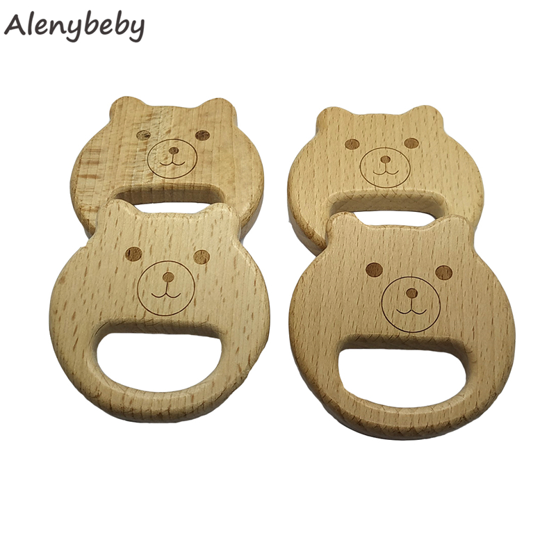Kayu Alami Teether Bentuk Beru - Baby Food Organic ulasan dan harga