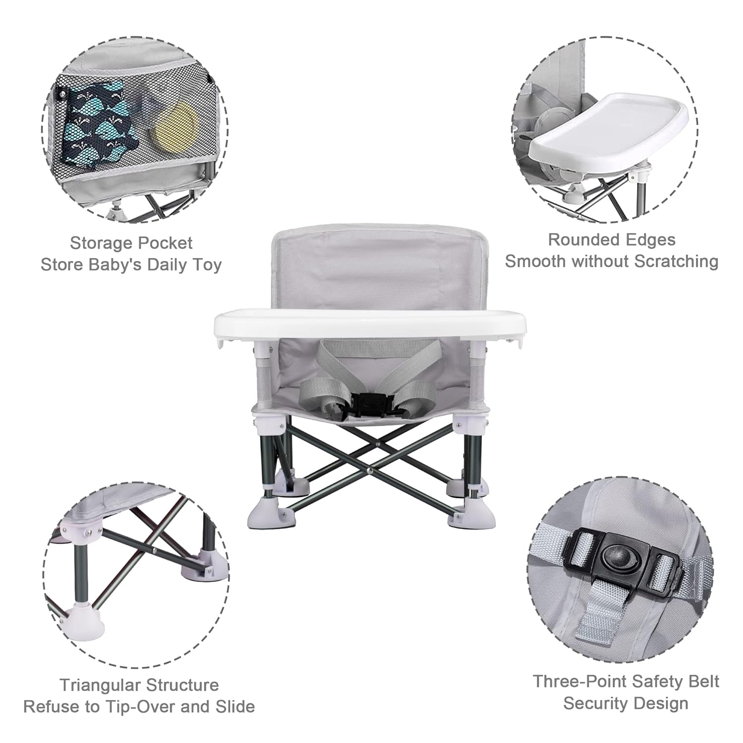 Kursi Lipat Bayi Kursi Camping - Baby Food Eating Chair ulasan dan harga