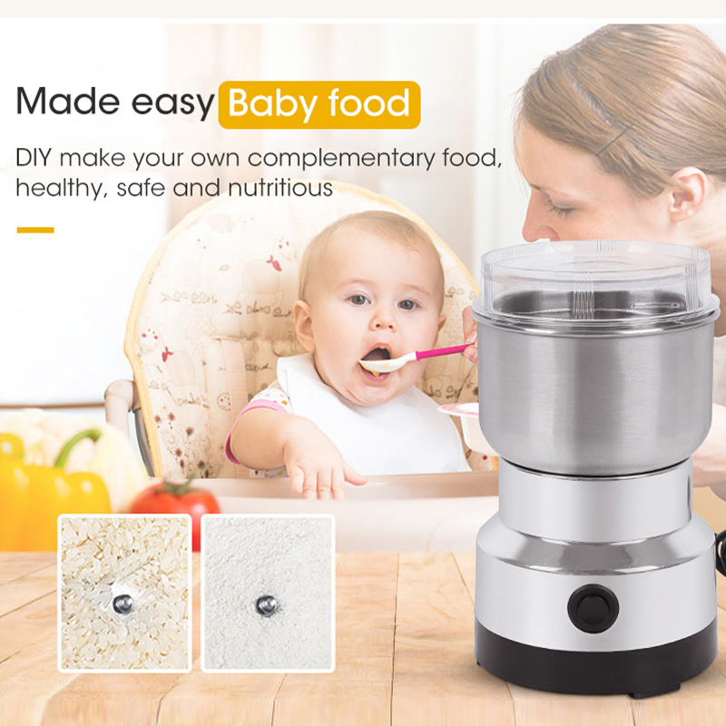 Penggiling Listrik Mini 4 Pisa - Baby Food Masher ulasan dan harga